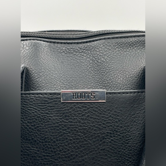 Vintage Roots Black Leather Crossbody Bag, 12”X9” - Picture 7 of 7